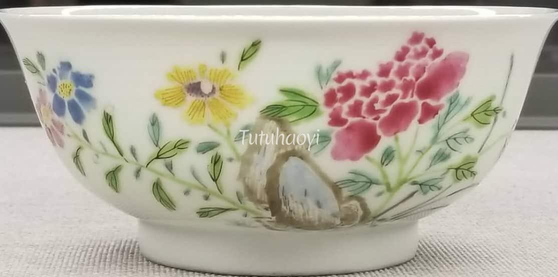 two horned peony Kangxi porcelain Tutuhaoyi