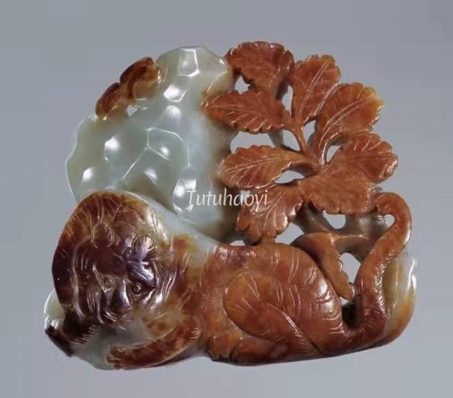 jade carving tiger Jin or Yuan dynasty