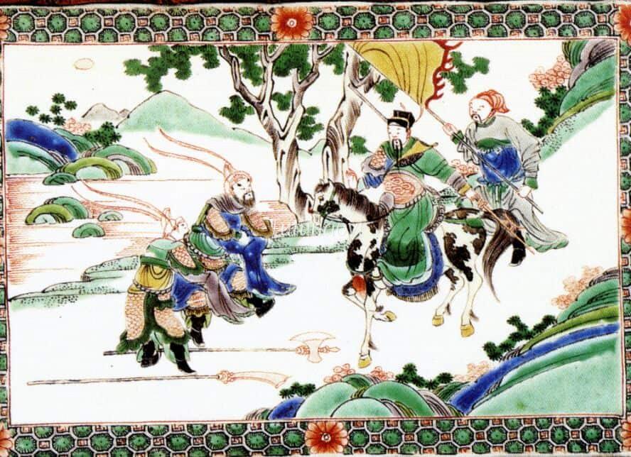 Kangxi porcelain tile General Guo Ziyi