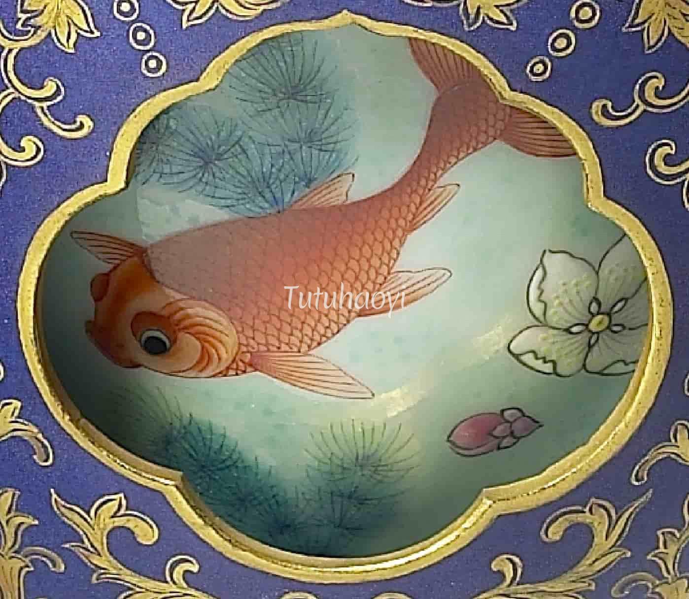 goldfish Chinese art Tutuhaoyi