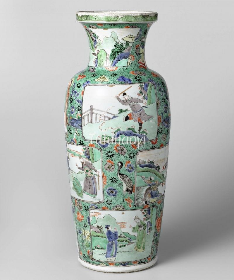 Kangxi rolwagen vase, collection of Rijksmuseum, Holland