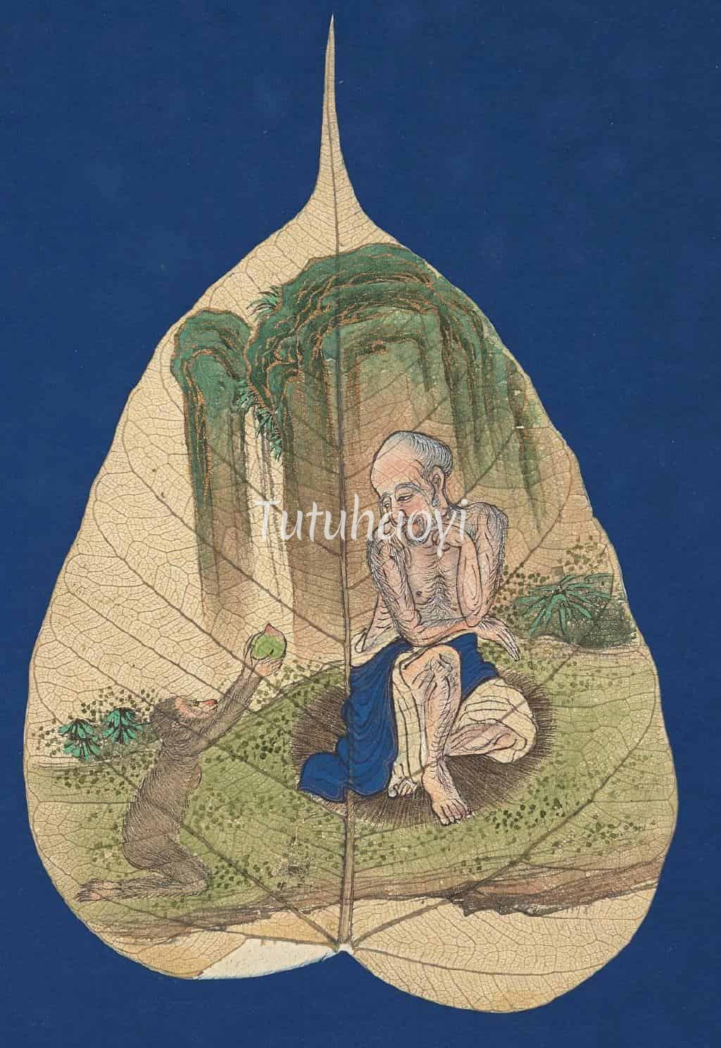 Bodhi leaf paintings of Luohan British Library