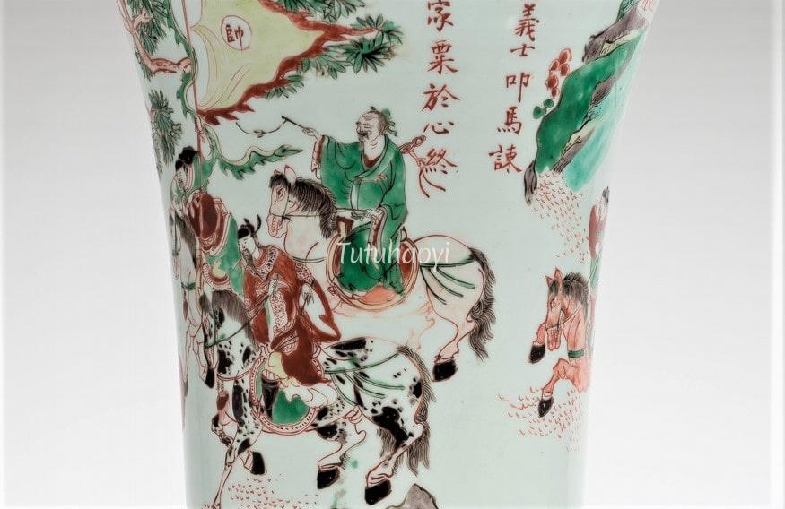 Jiang Ziya’s mount porcelain painting Tutuhaoyi