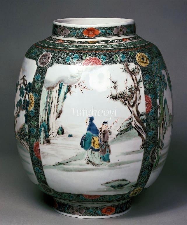 porcelain lantern Qianlong period
