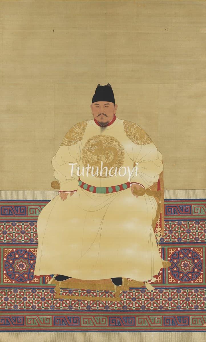 Seated Portrait of Ming Emperor Taizu