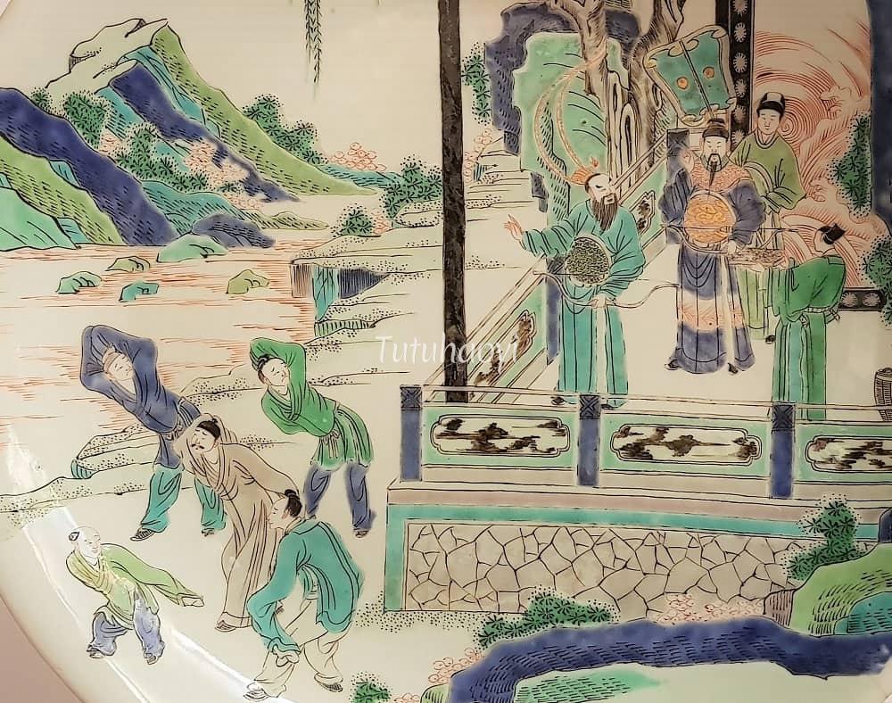 Duke Ling of Jin porcelain dish from Guimet Museum