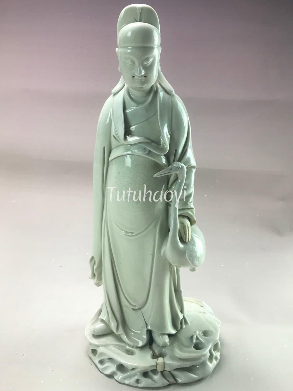 Dehua porcelain figure of Zhao Bian