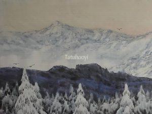 Tutuhaoyi Chinese painting pines and peaks