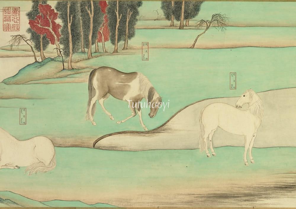 馬晉八駿圖| Ma Jin, Eight Horses | Fine Chinese Paintings
