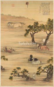 The Eight Horses (Ba Jun Tu 八骏图) | Chinese Motifs